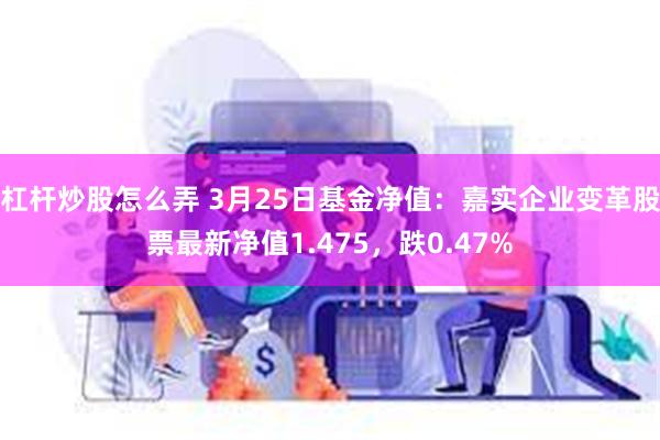 杠杆炒股怎么弄 3月25日基金净值：嘉实企业变革股票最新净值1.475，跌0.47%