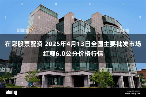 在哪股票配资 2025年4月13日全国主要批发市场红蒜6.0公分价格行情